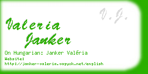 valeria janker business card