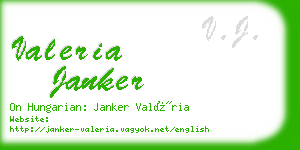 valeria janker business card
